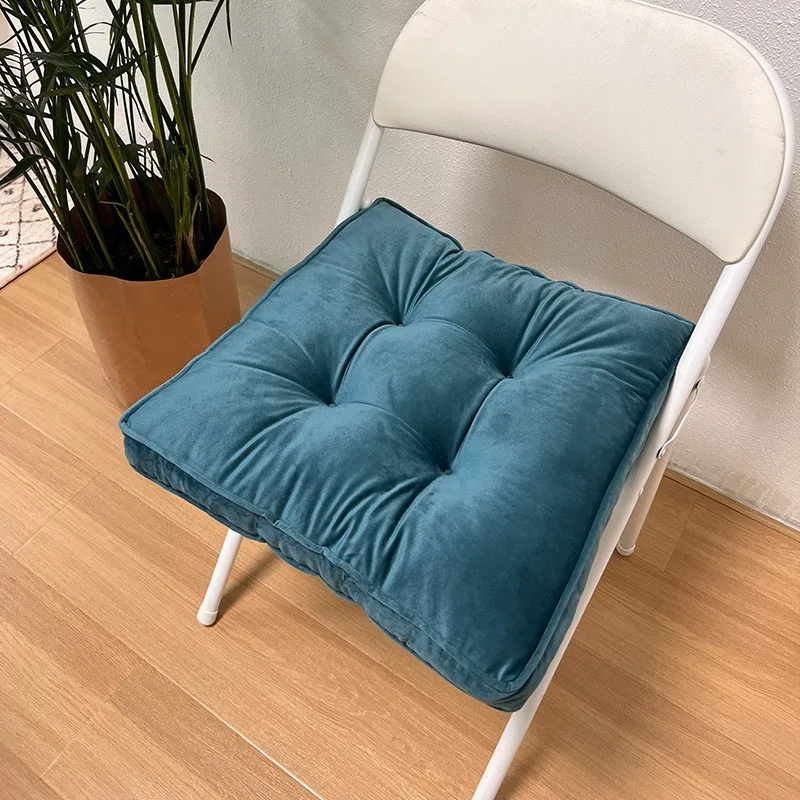 Nordic stijl stoelkussen huishoudelijk erker tatami effen kleur Nederlandse fluweel kantoor mat PU Tuan stoelkussen decoratie