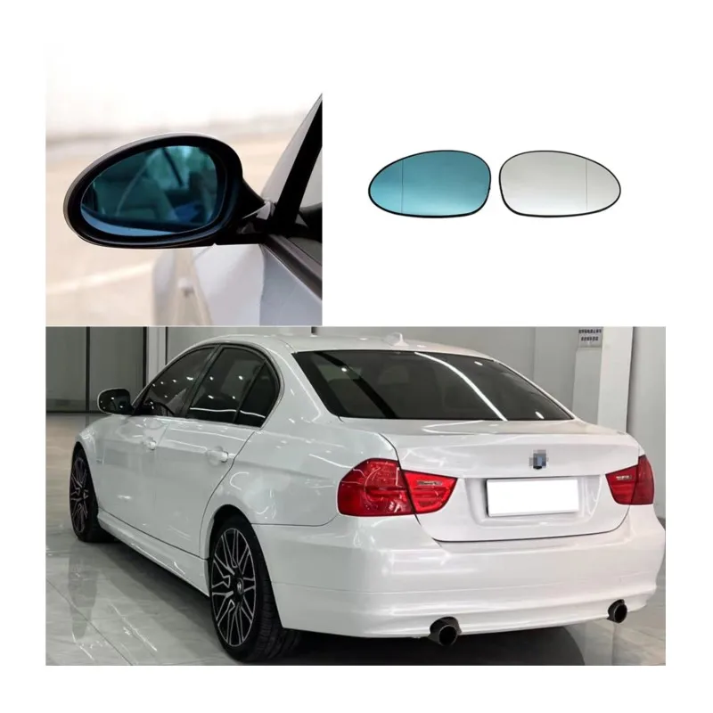 

Front Left Right Heated Mirror White Blue Glass Wing Driver Passenger Side For BMW E81 E87 E82 E88 2004-13 E46 E90 E93 05-10