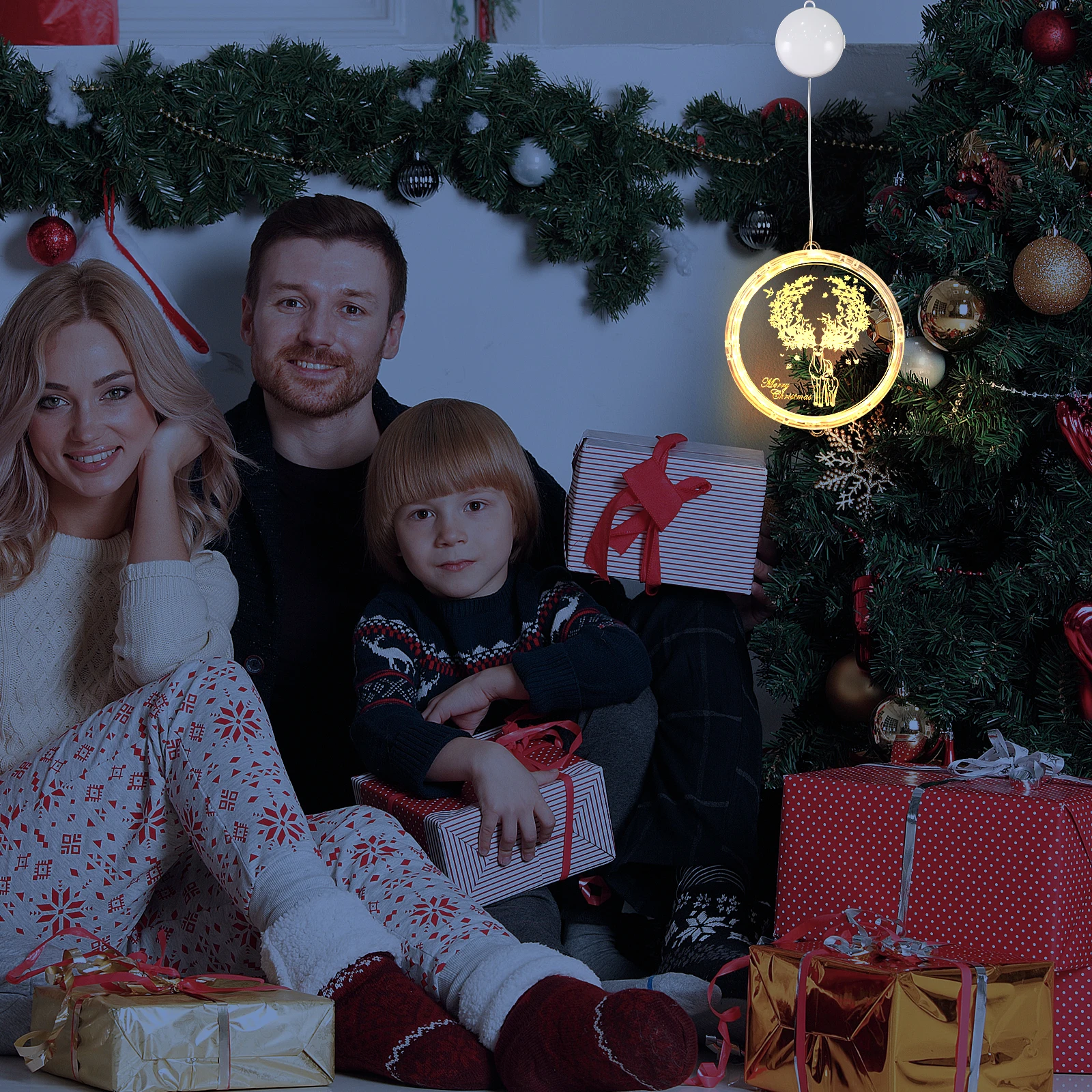 

Elk LED Small Color Light Window Lights Decorations Indoor Decorative Christmas