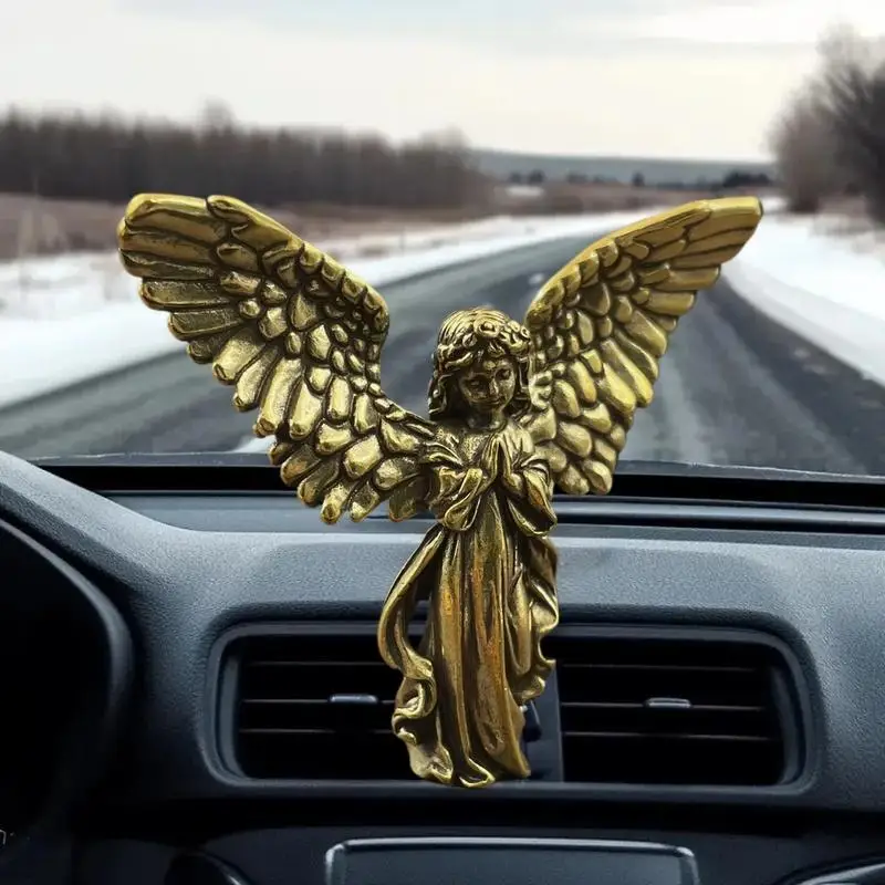 △  Of Love Cupid Statue Small Ornaments Brass Guardian Angel Figurines Desktop Decorations Home Decor Accessories