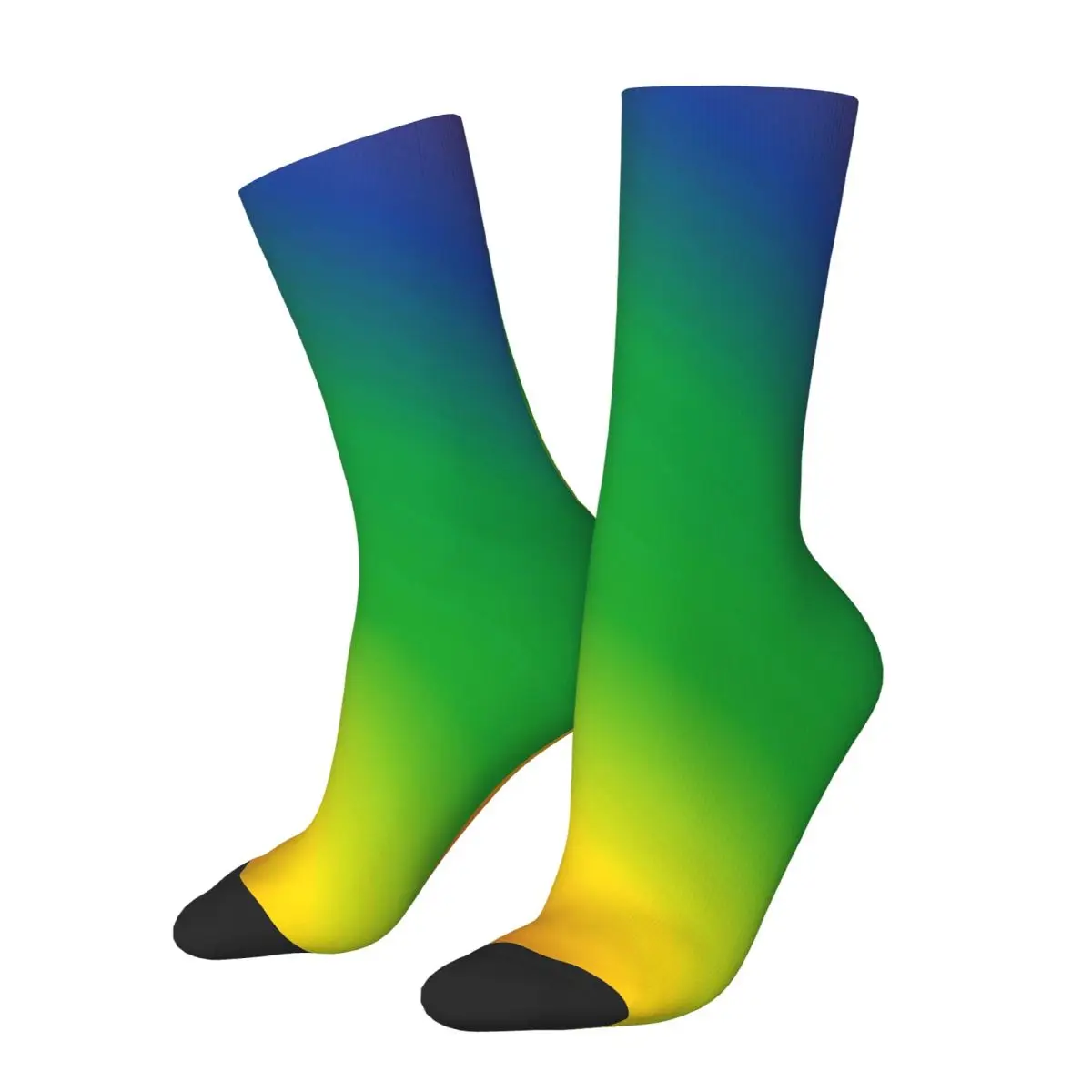 Rainbow Texture Socks Autumn LGBT Pride Flag Stockings Fashion Unisex Medium Soft Socks Pattern Running Non Slip Socks