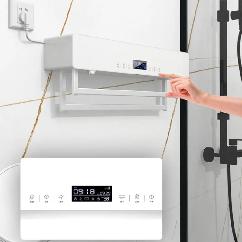 Wandgemonteerde Handdoekhanger Verwarmingsrail Elektrische Rek Handdoek Hanger Radiator Handdoekenplank