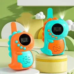 Walkie Talkie Cute Portable Children Toy Dinosaur Outdoor Long Range Wireless 3KM Call Interactive Electronic Toy Gift for Kid