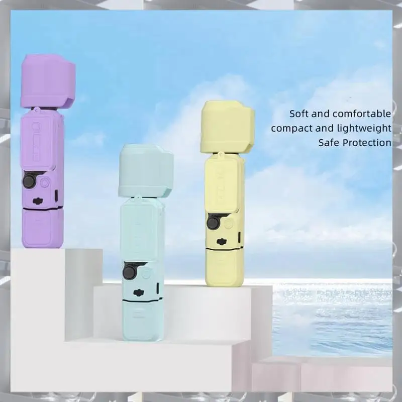 

Hot Selling-Case Cover For DJI Osmo Pocket 3 Silicone Protective Case Set With Body Case,Lens Protective Cover,Grip Cases,Case C