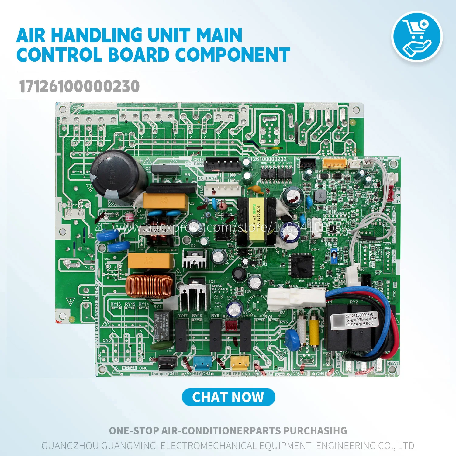 

New Air handling unit main control board component 17126100000230 XKJG250-DCFAN For Midea MDV VRF 0utdoor Unit PCB Assembly