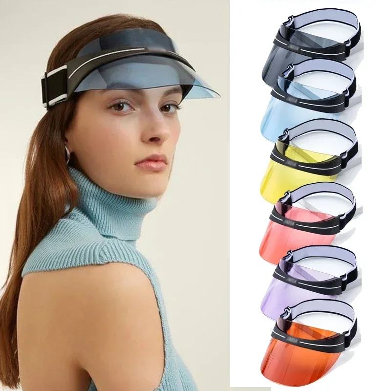 New Clear Golf Caps for Woman Men UV Protect Hollow Top Sun Hats UV Protection Beach Running Hiking Casual Outdoor Sports Visors