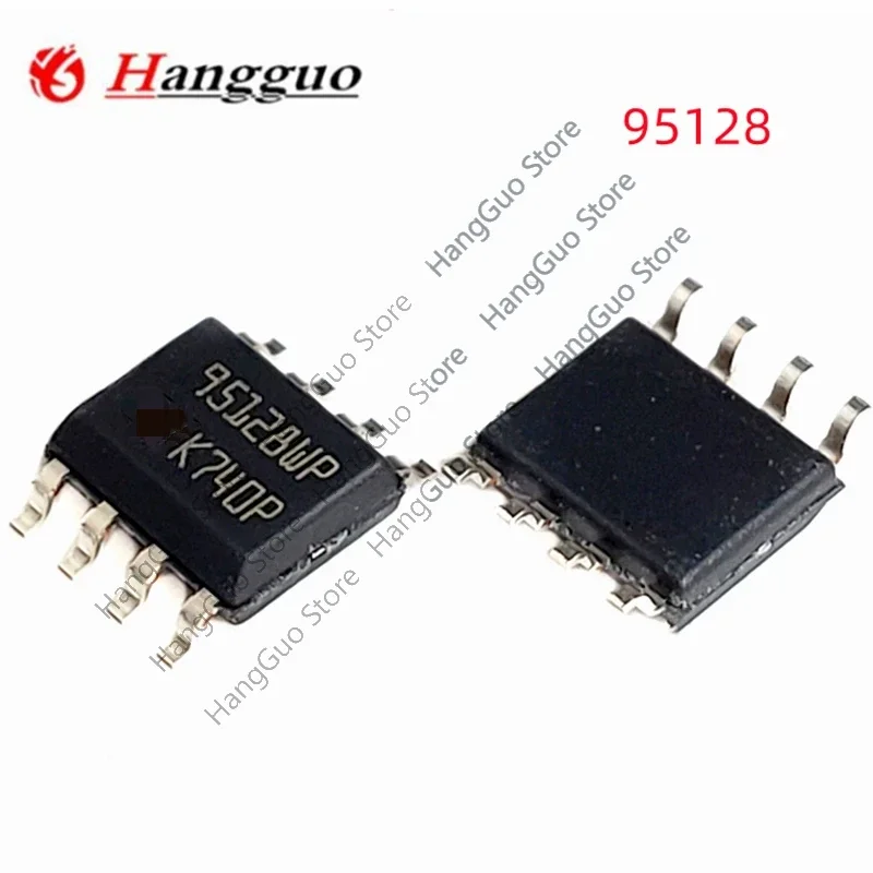 Chips de memoria para coche, dispositivo de almacenamiento común para automóvil BMW EM/BDC, IC, 5 piezas, 95128, 95128WP, 95128WT, SOP8