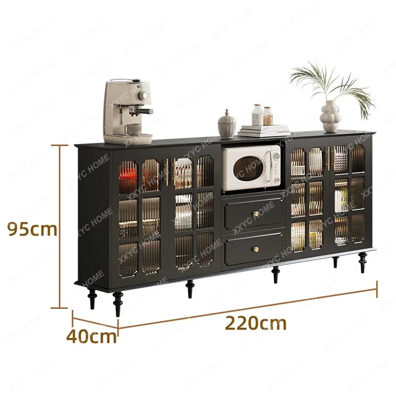 HVintage microwave oven cabinet, locker, black storage, medieval side cabinet, restaurant against the wall, storage