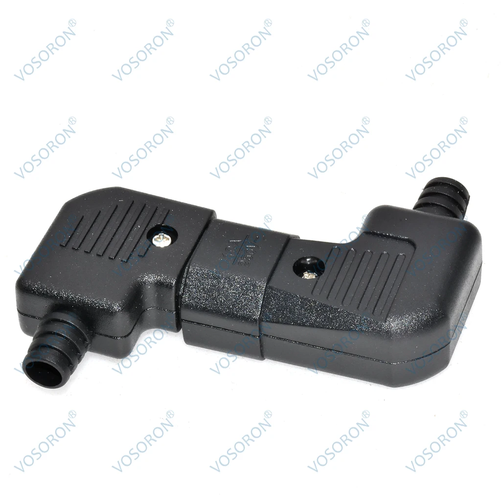 Elbow IEC320 C13 C14 Power Cord Wiring Power Plug Assemble IEC Connector Outlet PDU UPS Electrical AC Socket Plug 10A 250V