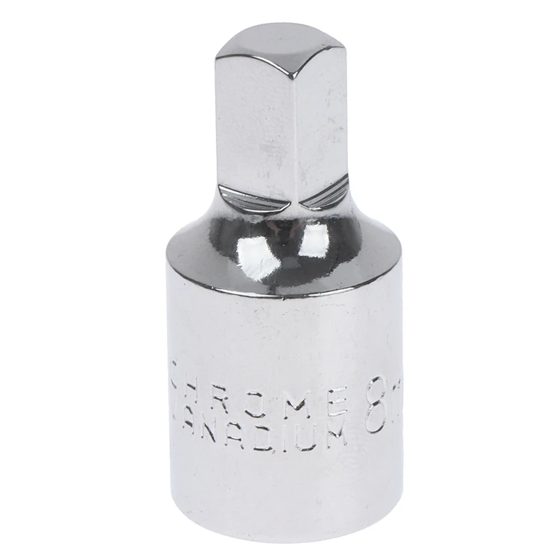 1pc 8mm Alloy Steel Square Oil Sump Drain Plug Key Tool Remover Alloy Steel Silver Bolt Socket Tool For Renault Peugeot