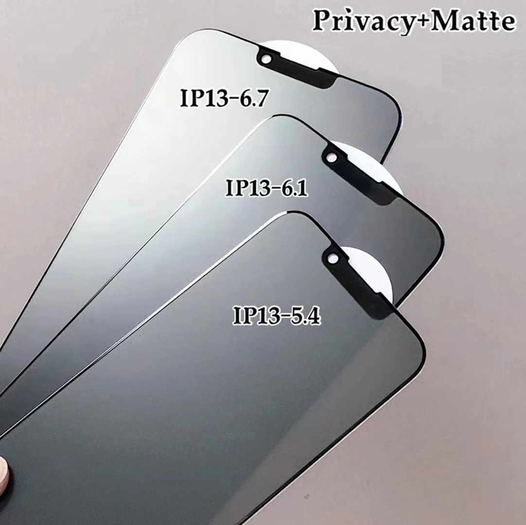 1-3Pcs Privacy Matte Tempered Glass For iPhone 17 Air 16E 16 15 14 13 12 mini 11 Pro X XR XS Max Plus Anti Spy Screen Protector
