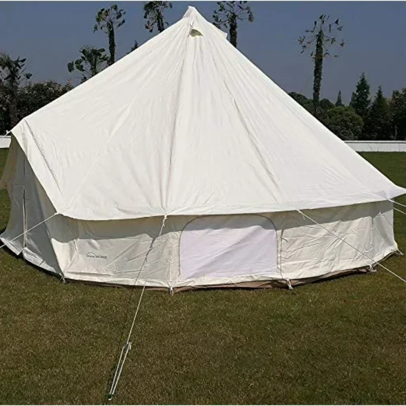 5M Luxury Outdoor Waterproof  Cotton Canvas Glamping Bell Tent