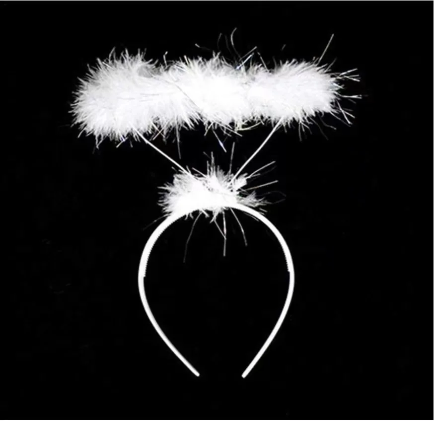 Party Supplies  Angel halo hair hoop For children and adults Photography props White Angel Wings demon wings  Performance props