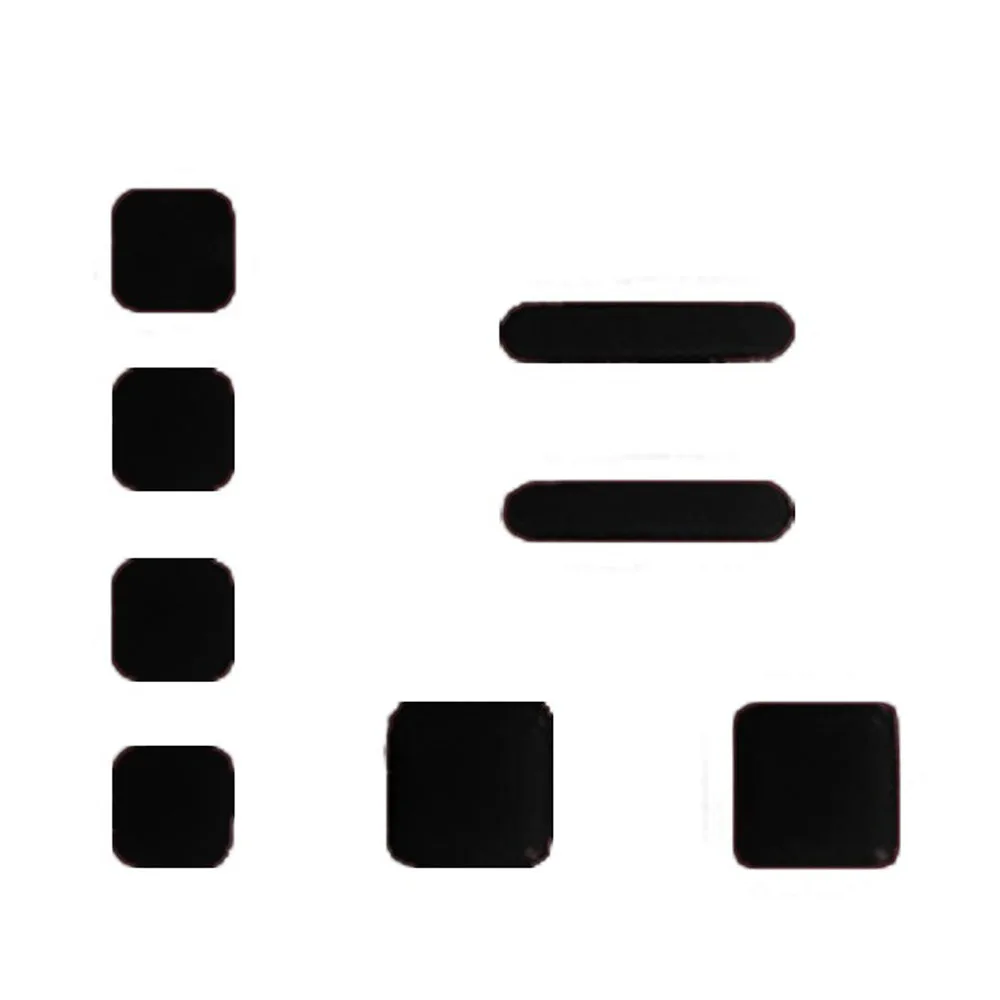 แผ่นยางรองฐานสกรู1ชุดสำหรับคอนโซลเกม NDSL ฝาครอบหน้าจอ LCD ด้านบนเป็นยาง