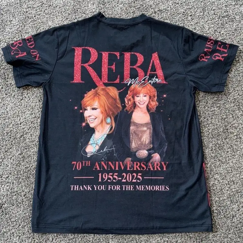 تي شيرت Reba McEntire للذكرى السبعين شكرًا على الذكريات المرتفعة على Reba