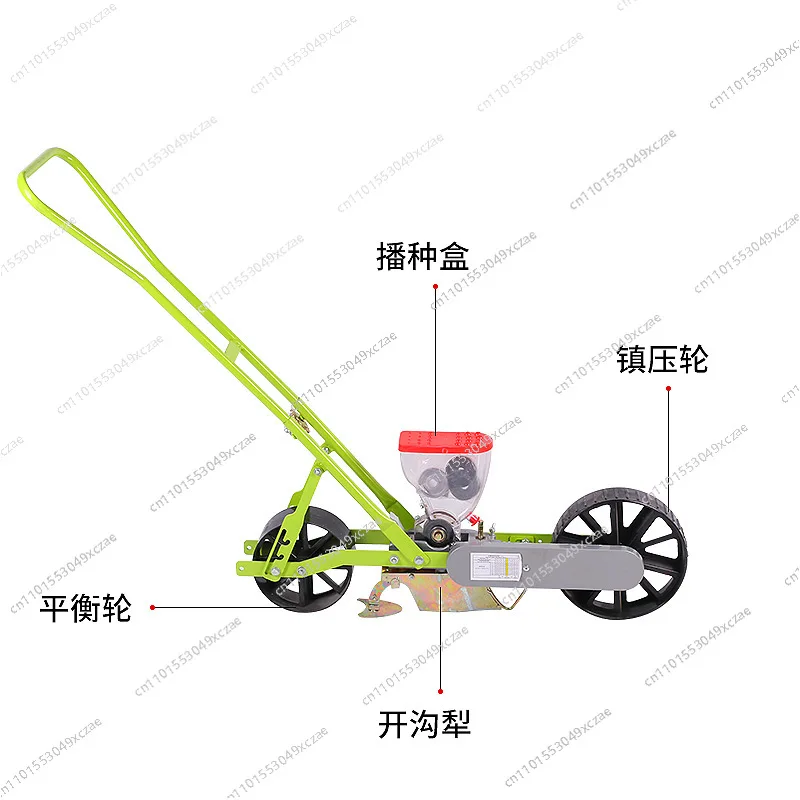 Hand-pushed vegetable planter, Chinese herbal medicine precision seeding machine, coriander, cabbage, radish, rapeseed seeding