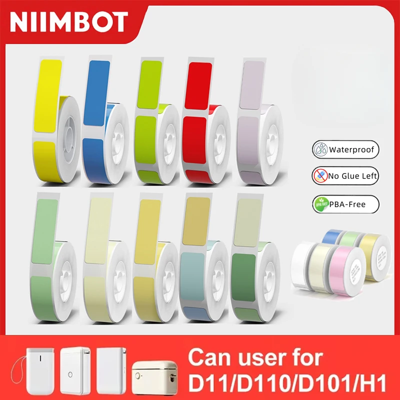 Niimbot H1 H1S D101 D11 D110 Thermisch Label Rond Papier Waterdicht Zelfklevend Label Sticker Stationaire Opslag Tag Naam Marker