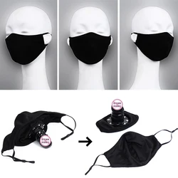 Erotic Goods Open Mouth Gag Removable Dildo Bdsm Bondage Mask Wearing Outdoor Sex Toy For Women Penis Plug Adult Masturbator Toy