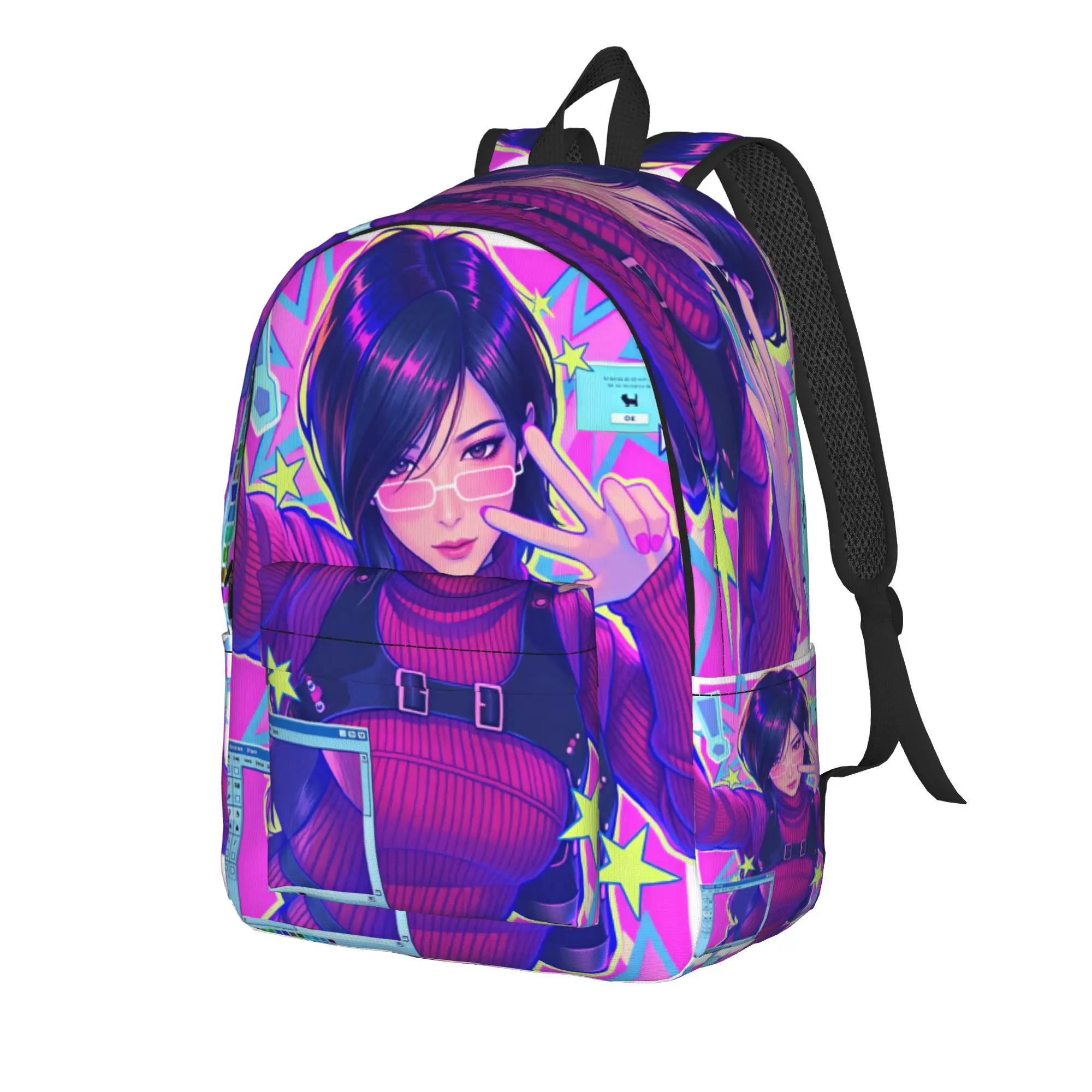 Ada Wong Resident Evil Backpack  Aesthetic Backpacks Men College Lightweight High School Bags High Quality Rucksack