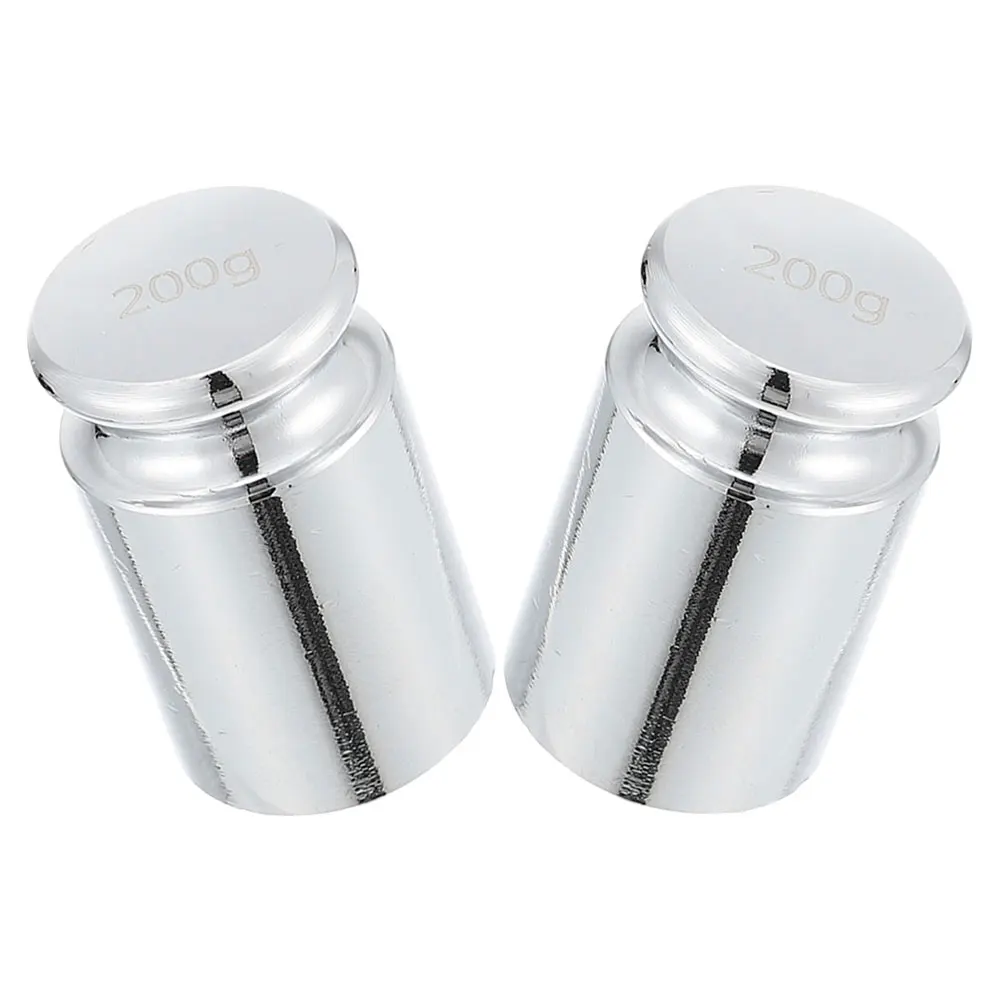 

2 pcs 200g Chrome Steel Laboratory Weights for Digital Scale Calibration Precision Weight Longterm Accuracy Small Scale Weights