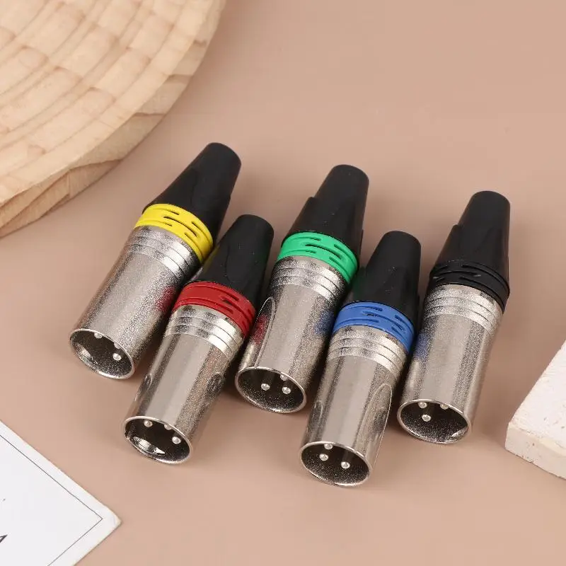 1Pc Pin XLR Plug Jack Male / Female Microphone Connector MIC Adapter XLR Cable Terminal Audio Wire Connector