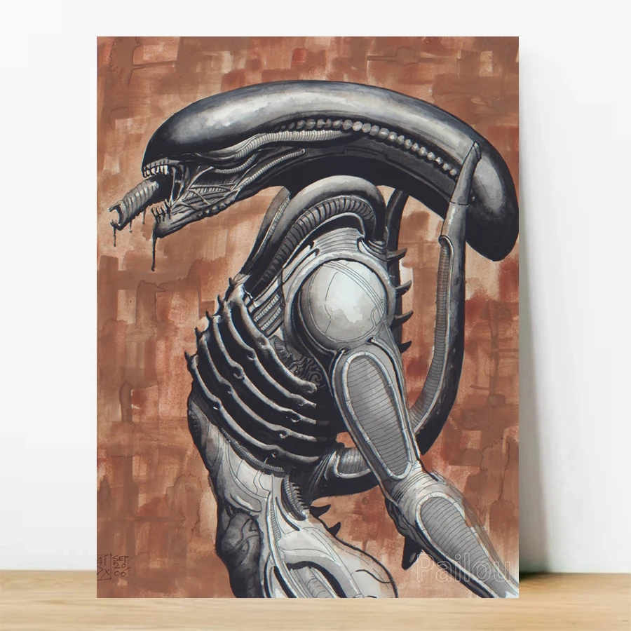 Alien Covenant Horror Movie Diamond Painting Xenomorph Science Fiction Film Wall Art Embroidery Cross Stitch Handwork Home Decor