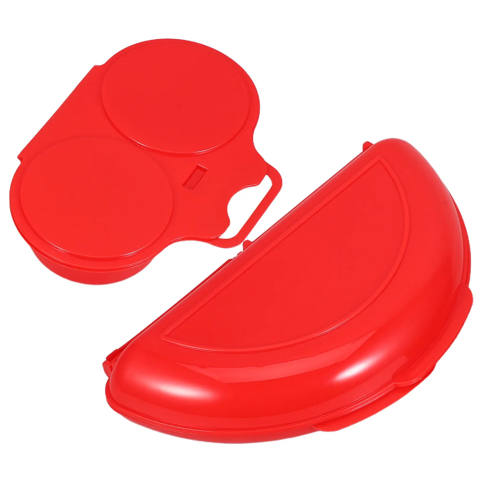2Pcs Microwave Egg Cooker Set 2-Cavity Poacher Steamer for Boiled Poached Fried Eggs Quick Breakfast Cooking Food-Grade