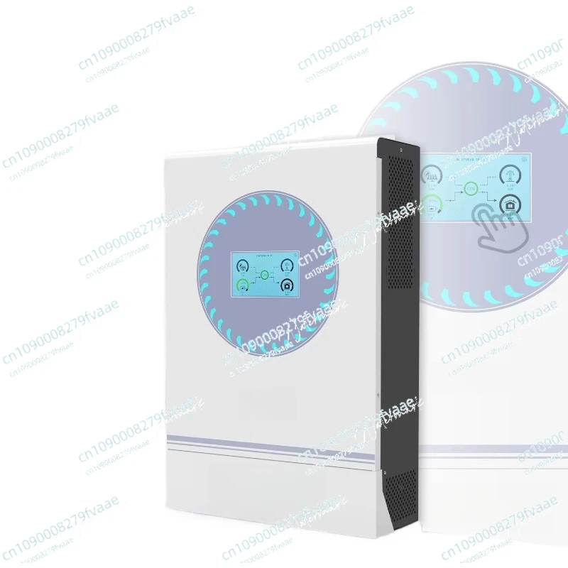 Touch screen 6.2kw 6200w dual ac output hybrid solar storage inverter 220vac 230vac 240vac 2.0 peak power support parallel