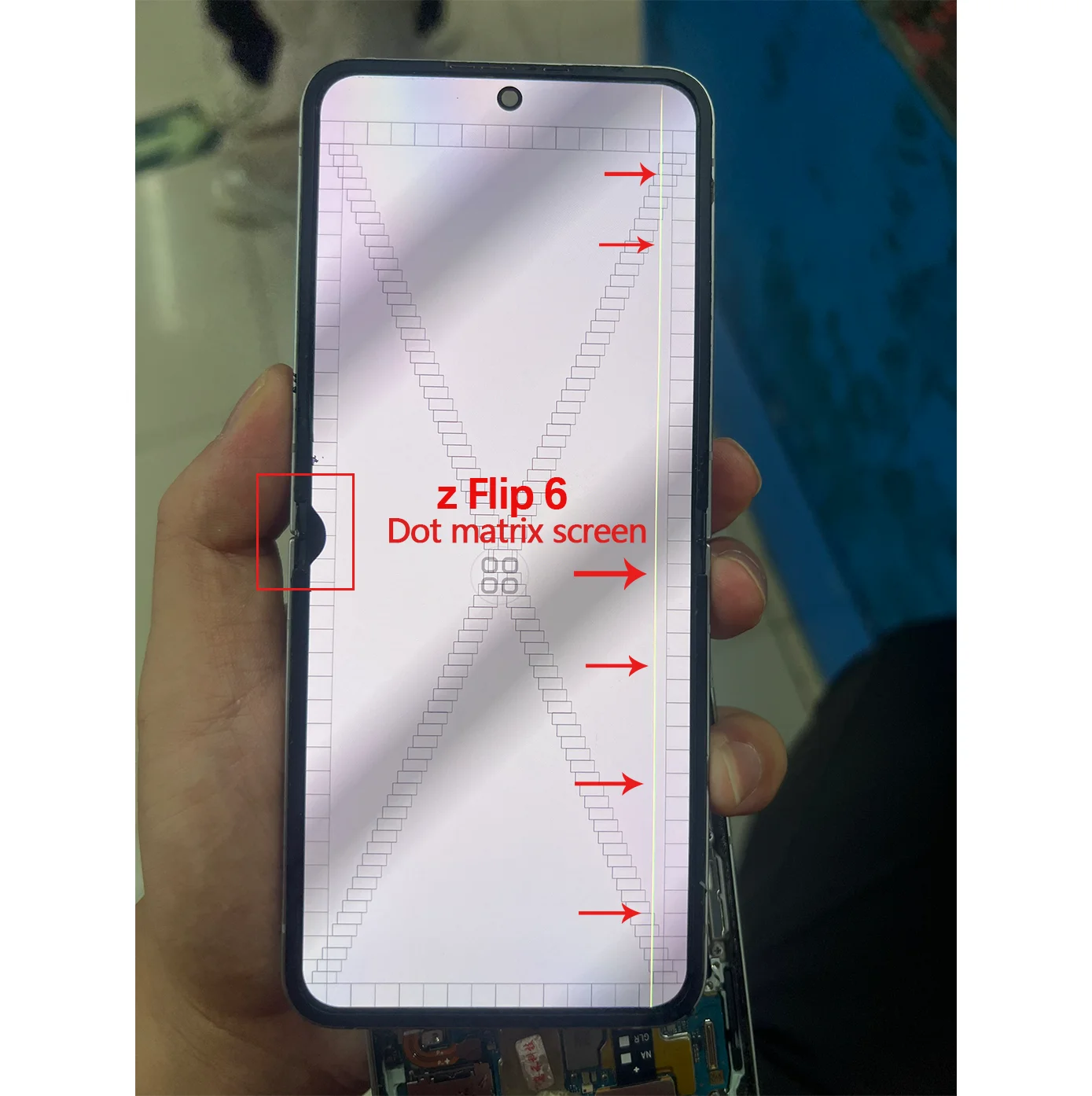 Screen Has Defects Suitable for Samsung Z Flip 6 F741 LCD F741 F741B AMOLED Touch Screen Replacement