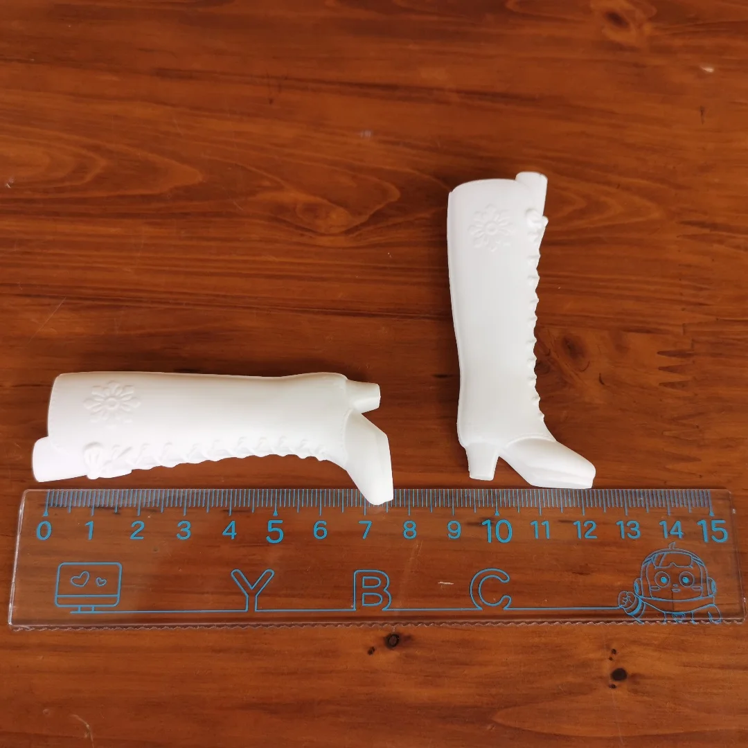 أحذية دمية لامعة طويلة بمقياس 1/6 - أسود بني أخضر أبيض اللون أجزاء الدمى النسائية إكسسوارات للزينة