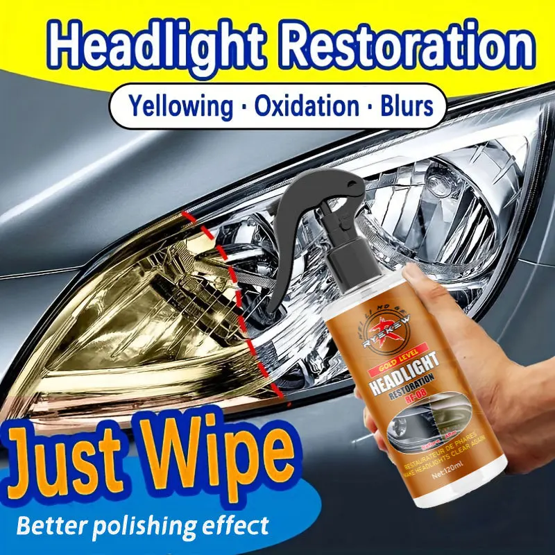 

Car Headlight Restoration Polishing Repair Cleaning Liquid Headlamp Scratch Remover Remove Oxidation Headlight Polish Liquid