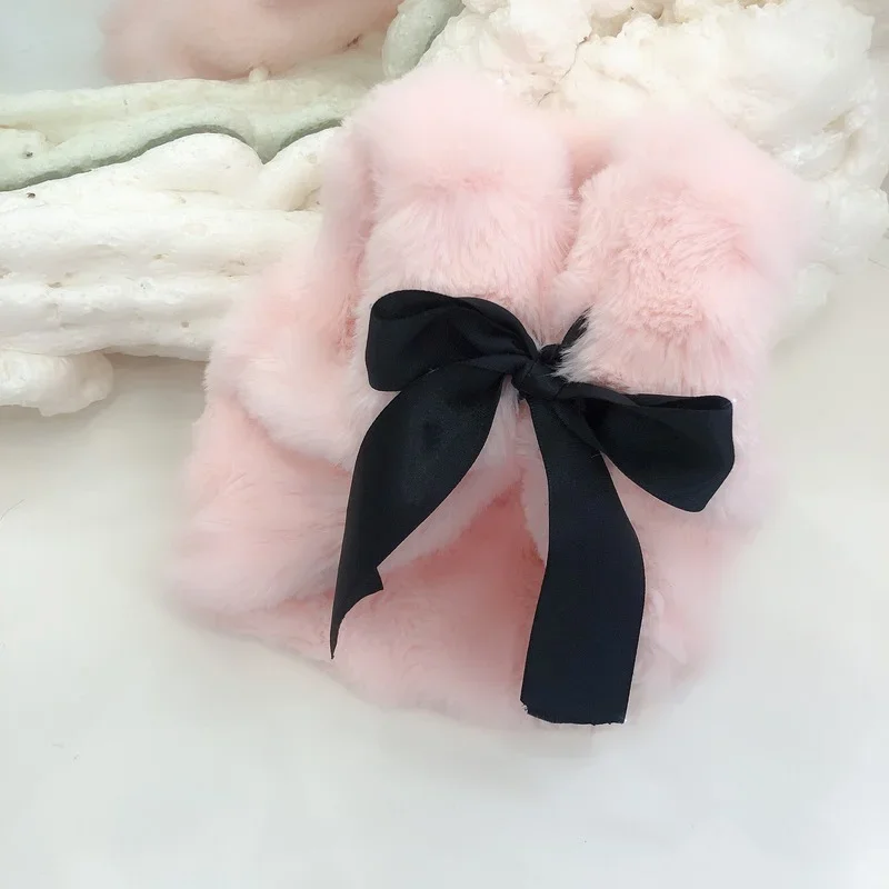 Short Hair Coat Dogs Clothing Pet Thermal Sweet Dog Clothes Costume French Bulldog Cute Warm Winter Pink Girl Boy Collar Perro