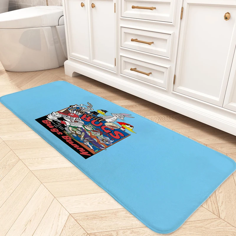 Foot Mat Non-slip D-Bugs D-Bunnys Waterproof Bathroom Bedroom Rug Corridor Carpet for Kitchen Hallway Entrance Door Doormat