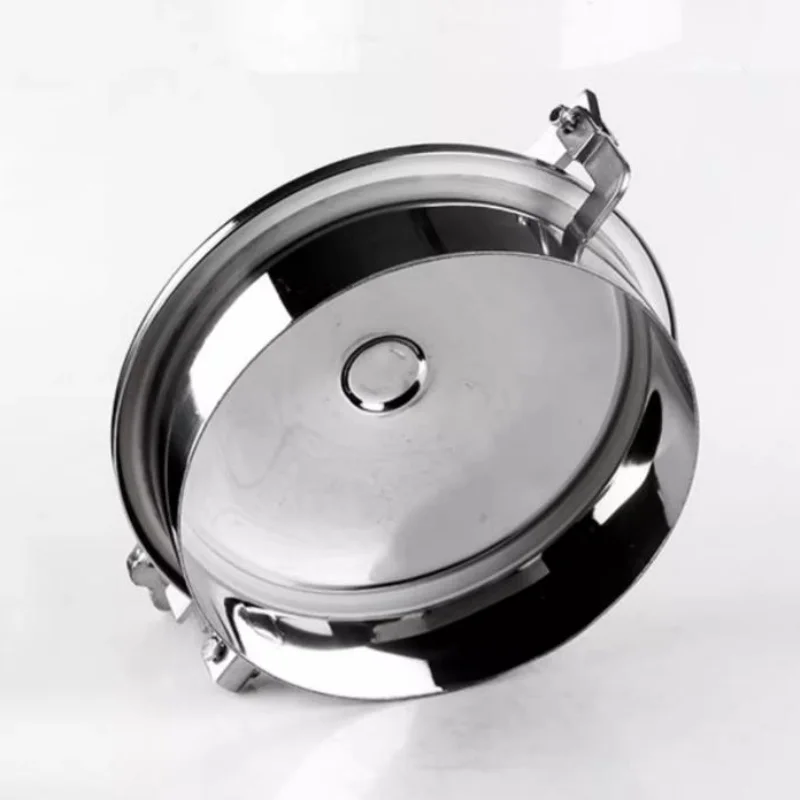 Manhole for tank DN450/DN500mm SS304 Atmospheric Manhole Cover, Sanitary Manhole Door, Circular Handhole on Wine Barrel YAB