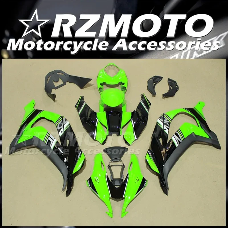 Kit de carenados ABS para motocicleta, juego de carrocería personalizado, negro y verde, para Kawasaki ZX10R, 2016, 2017, 2018, 16, 17, 18, 19, 4 regalos, novedad