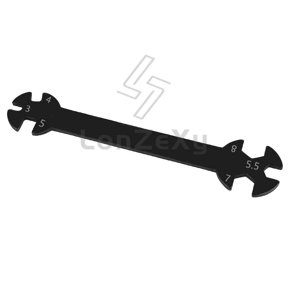 RC Auto Modell Werkzeug Mutter Spanner Multi Spannschloss 3mm 4mm 5mm 5,5mm 7mm 8mm RC Ersatzteile Schraubenschlüssel – Detail 3