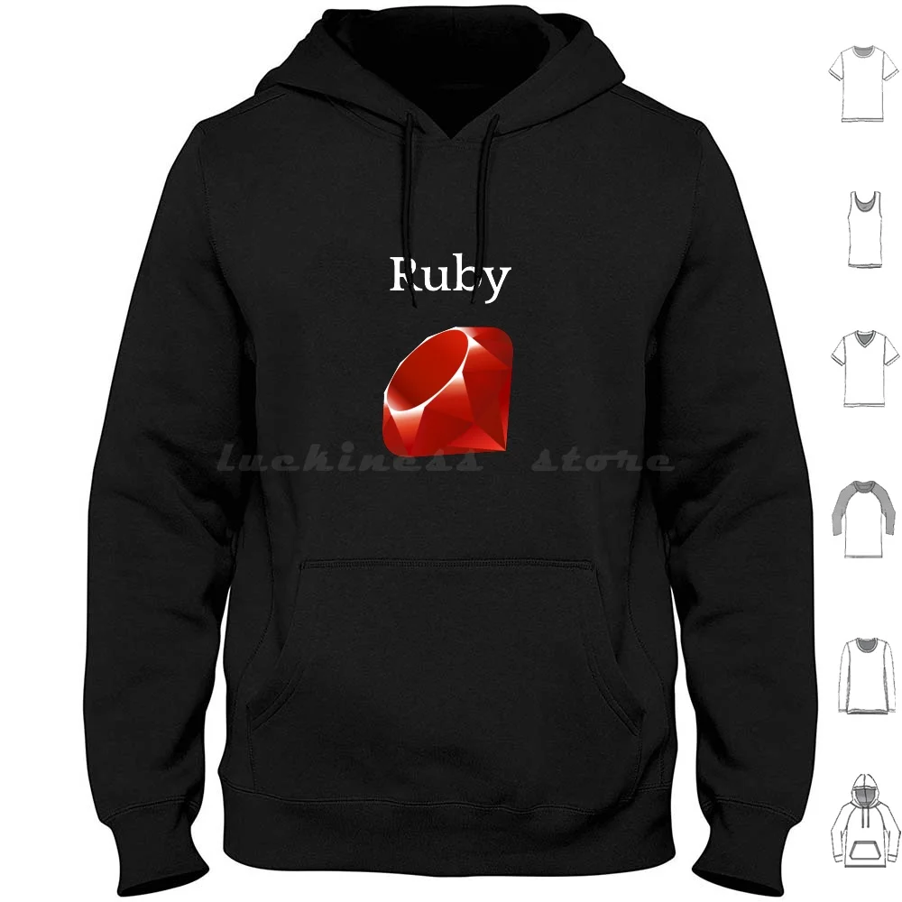 Ruby Programming Hoodies Long Sleeve Ruby Programming Programmer Developer