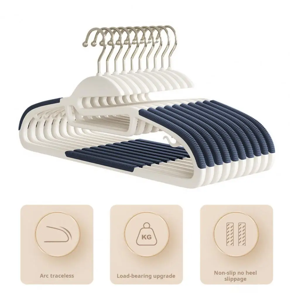 Safe Use Clothes Hanger Durable Non-slip Clothes Hangers with Rotatable Hooks Wide Shoulders for Strong Load-bearing for Clothes