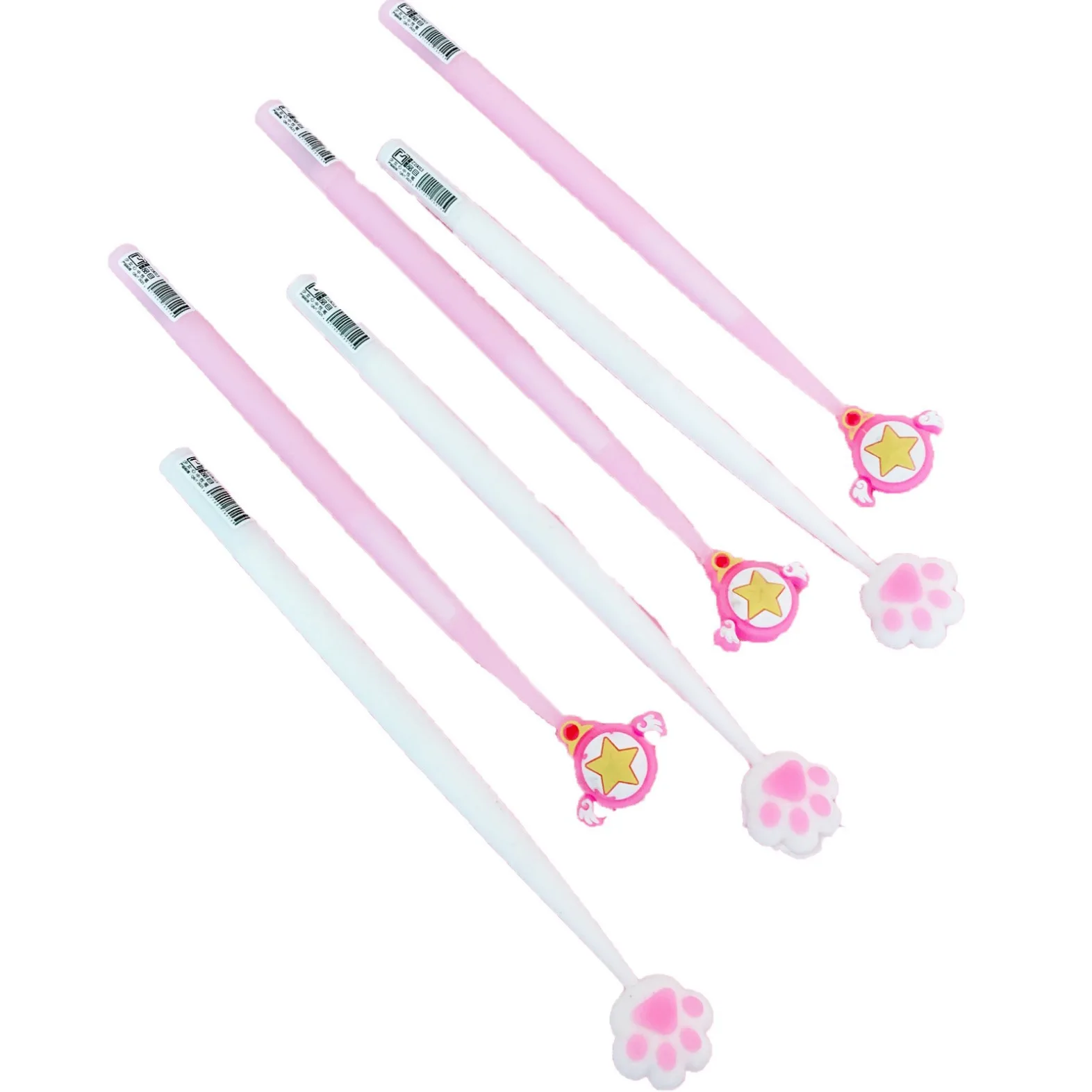 48PCS Creative Cute Little Fresh Student Girl Heart Neutral Pen 0.5mm Black Full Needle Refill