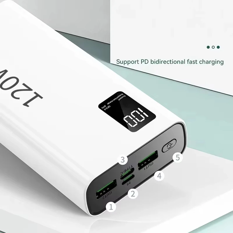 Xiaomi 500000mAh بنك الطاقة عالي السعة 120W شحن سريع شاحن بطارية محمول آيفون سامسونج هواوي الساخن