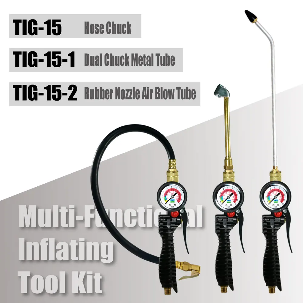 Lematec Tire Inflators and Gauges Blow  Multi-Function Pneumatic Tool Kit