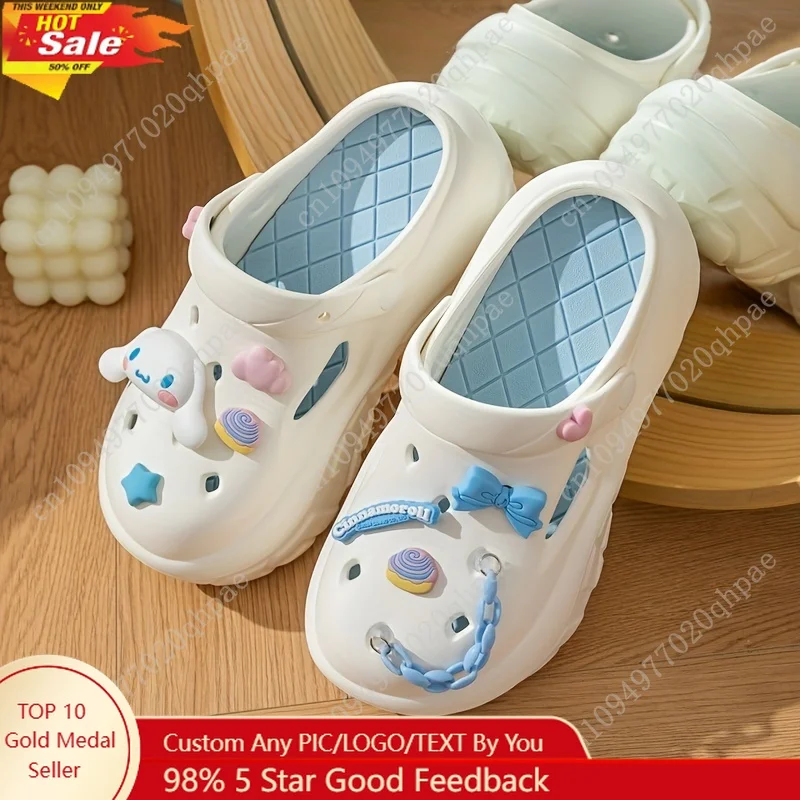 

Sanrio Kuromi Cinnamoroll Pochacco Hello Kitty Mules Clogs for Girls