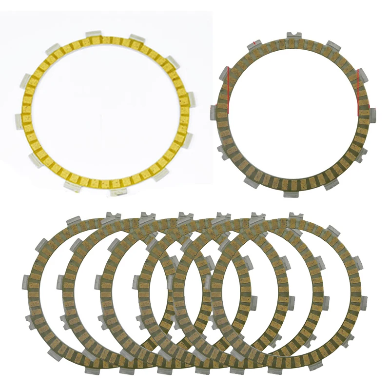 LOPOR 7+1 Pcs ATV Motorcycle Fibrous Street Clutch Discs Plates For KAWASAKI KSF450 KSF450R KSF 450 2018-2014