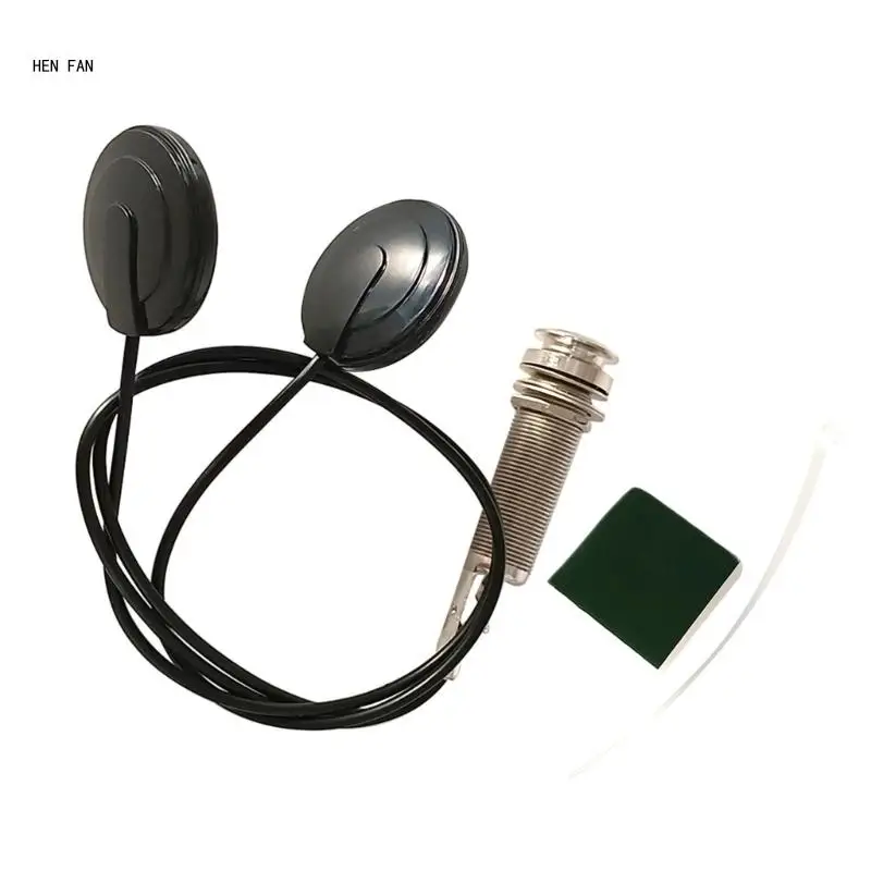 

Guitar Bass Ukulele Instruments Microphone Pickup Transducer with 6.35mm M89D