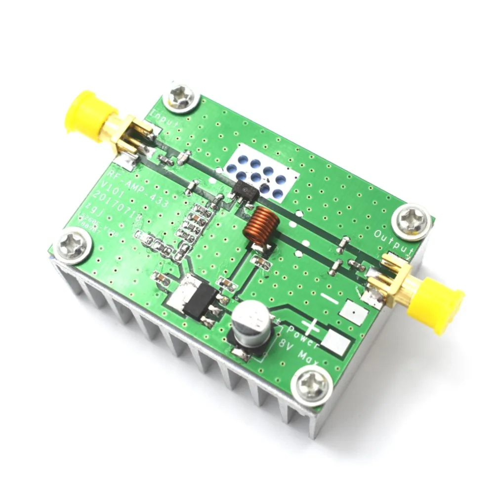 433MHz 400-460MHz 8W Power Amplifier Board RF HF High Frequency Amplifiers SMA-k female Digital Power Amplificador for rc