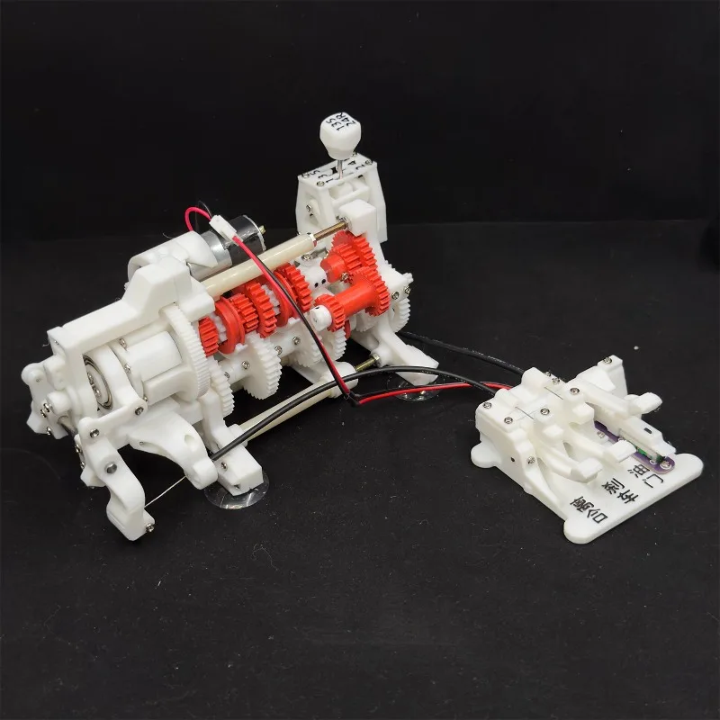 Automobile 5-speed manual transmission dynamic model with reverse gear selector 3D printed model