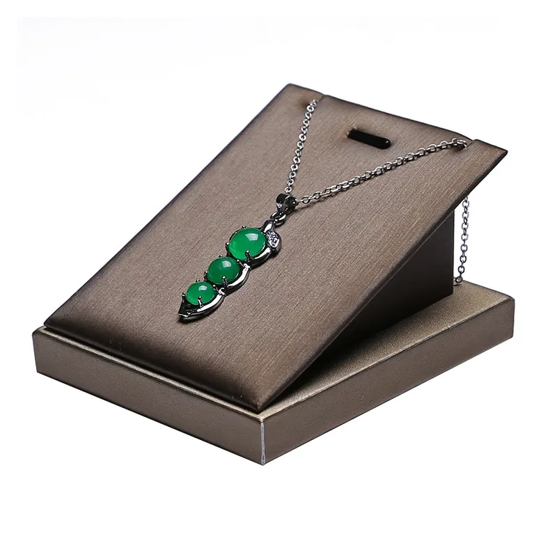 

Подставка для демонстрации кулонов, премиальный регулируемый держатель для ожерелий с металлическими крючками, витрина для ювелирных изделий и драгоценных камней для прилавка магазина и выставок