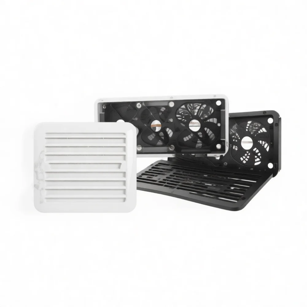 RV Trailer Ventilation Fan 12V Side Mounted Air Vent Caravan Camper Air Flow Extractor System Powerful Cooling Exhaust