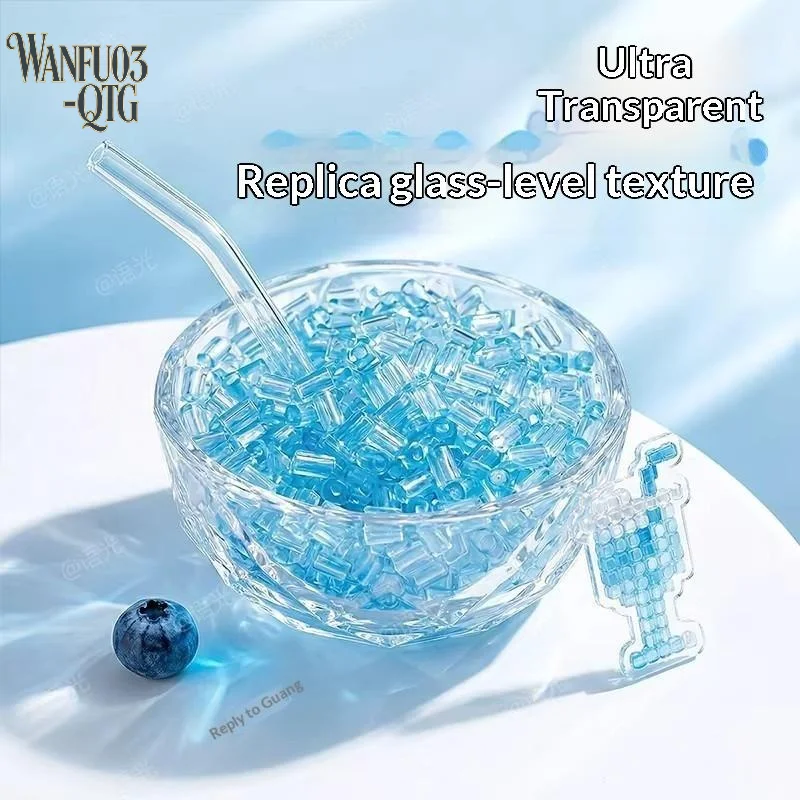Hot Sale 1bag High-Transparency Handmade DIY Perler Beads Heat Press Handmade Transparent Perler Beads 2.6mm Perler Bead Toy