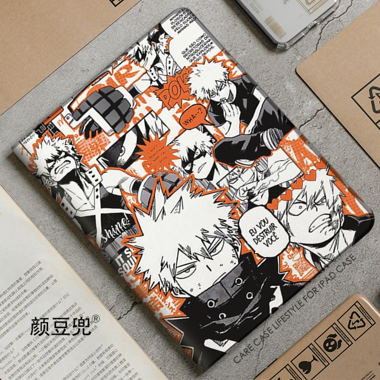 

Bakugou Katsuki Anime Hero Academi For iPad Air 45 Mini 5 6 Case Luxury Silicone For Pro 12.9 11 For iPad 10th Protective Air 13